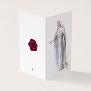 Virgin Mary Catholique Condolence Merci Cartes