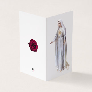 Virgin Mary Catholique Condolence Merci Cartes