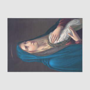 Virgin Mary crying, E. Steinmann Tissue Paper