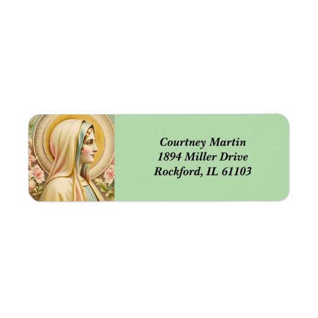 Virgin Mary Étiquettes d'adresse de retour (Devant)