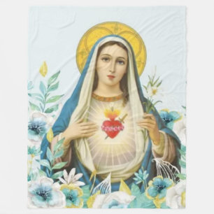 VIRGIN MARY FLEECE BLANKET