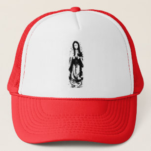 Virgin Mary full length trucker hat