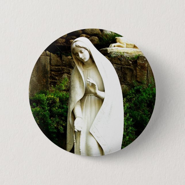 Virgin Mary Garden Statue Pin (Front)