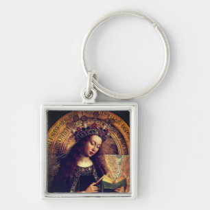 Virgin Mary - Ghent Altarpiece by Jan van Eyck Keychain
