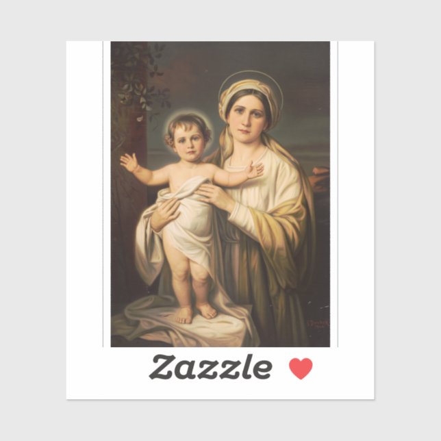 Virgin Mary holding baby Jesus  (Sheet)