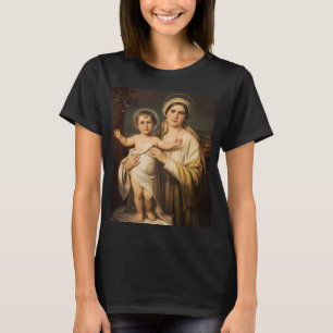 Virgin Mary holding baby Jesus  T-Shirt
