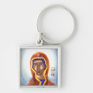  Virgin Mary Icon Keychain
