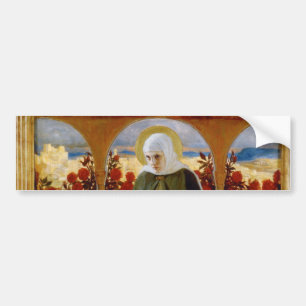 Virgin Mary in the Rose Garden (Albert Edelfelt) Bumper Sticker