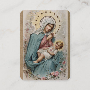 Virgin Mary Jesus Catholic Consecration Prayer Place Card