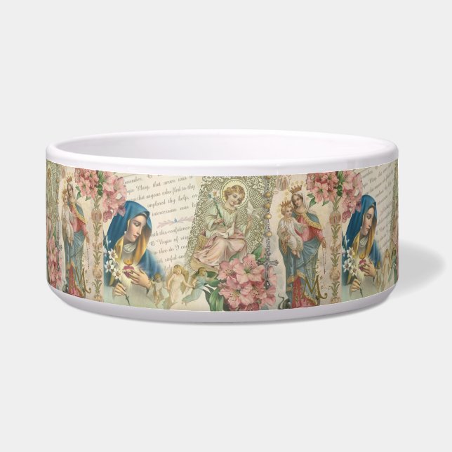 Virgin Mary Jesus Vintage Catholic Prayer (Front)