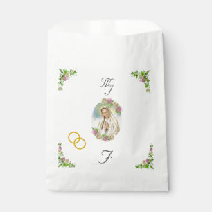 Virgin Mary Monogrammed Wedding Favour Bags