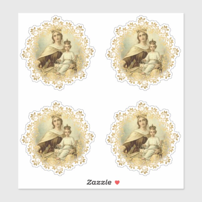 Virgin Mary Mount Carmel Jesus Religious Vinyl (Sheet)