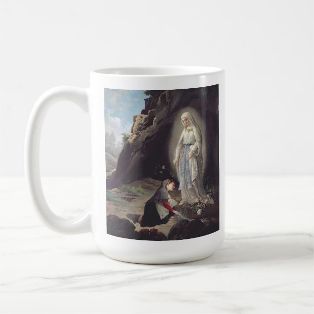 Virgin Mary of Lourdes Coffee Mug (Left)
