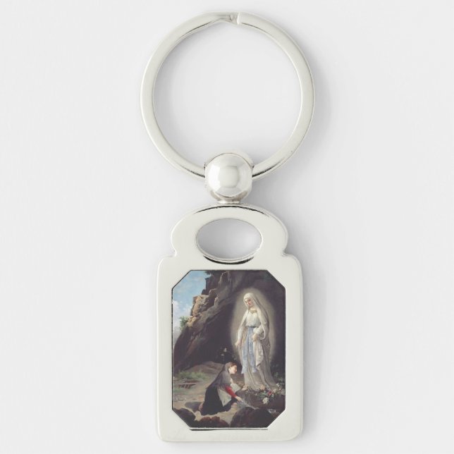 Virgin Mary of Lourdes Keychain (Front)