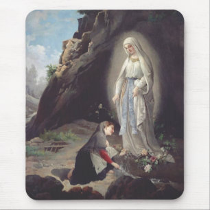 Virgin Mary of Lourdes Mouse Pad