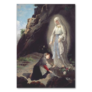 Virgin Mary of Lourdes Table Number