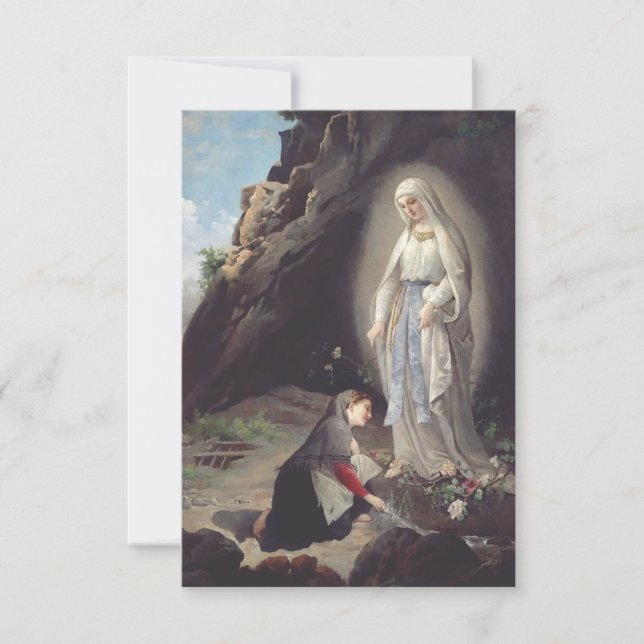 Virgin Mary of Lourdes Thank You Card (Front)
