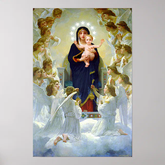 Virgin Mary of The Angels & Baby Jesus Our Lady Poster | Zazzle
