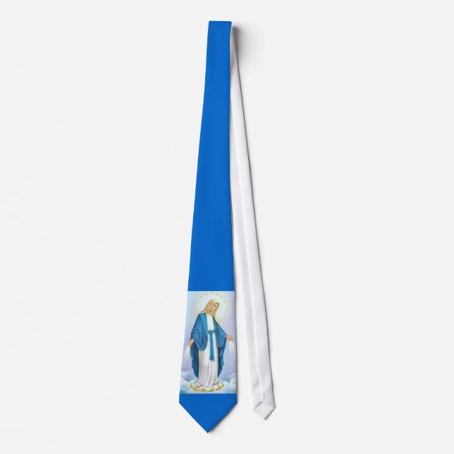 Virgin Mary Our Lady of Grace Necktie 2 (Front)