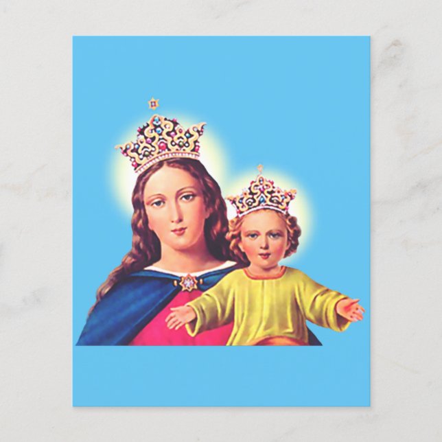 Virgin Mary queen with Jesus (Front)