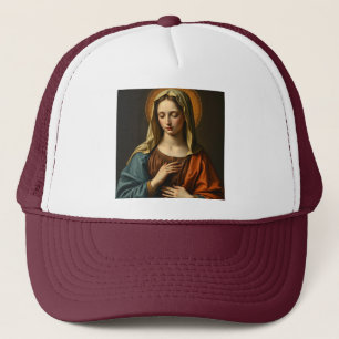 Virgin Mary Renaissance Style Trucker Hat