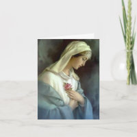Virgin Mary Roses Catholic Condolence Thank You
