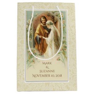 Virgin Mary & St. Joseph Wedding Catholic Medium Gift Bag