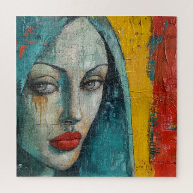 Virgin Mary Street Art Jigsaw Puzzle (Vertical)