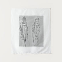 Virgin Mary tapestry wall art