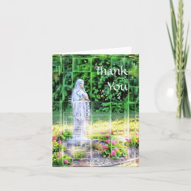 Virgin Mary Thank You Mosaic Card (Front)