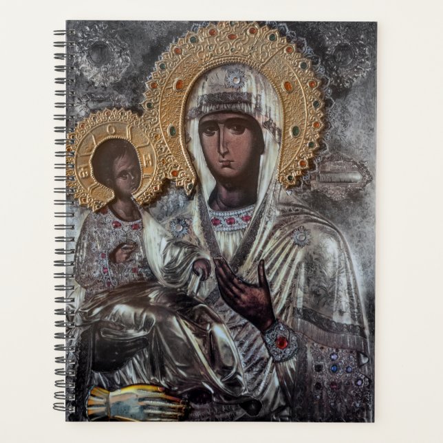 Virgin Mary Three-Handed Icon Religious Planner (Front)