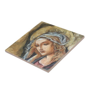 Virgin Mary Tile