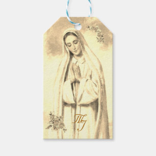 Virgin Mary Wedding Favour Tags