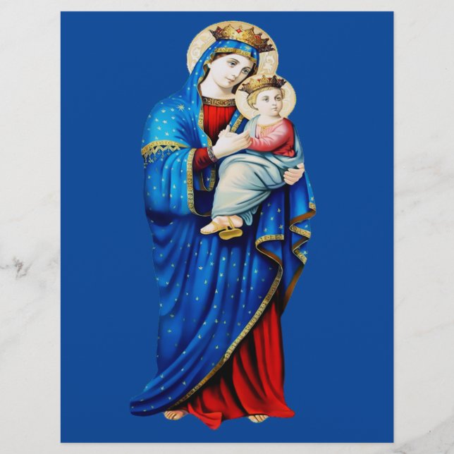 Virgin Mary with Baby Jesus Flyer (Front)