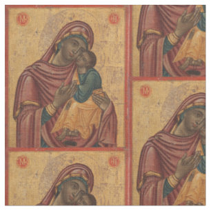 Virgin Mary with Child Fabric