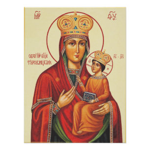 Virgin Mary with Child Jesus Poster