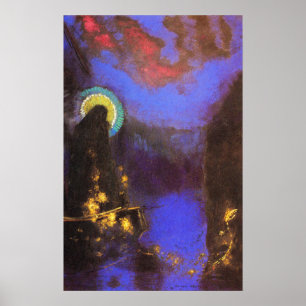 Virgin Mary with Corona Symbolist Painting - Redon Poster