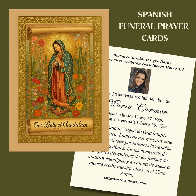 Virgin Mexico Guadalupe Spanish Funeral Memorial (Creator Uploaded)