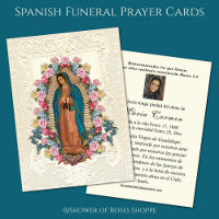 Virgin Mexico Guadalupe Spanish Funeral Prayer