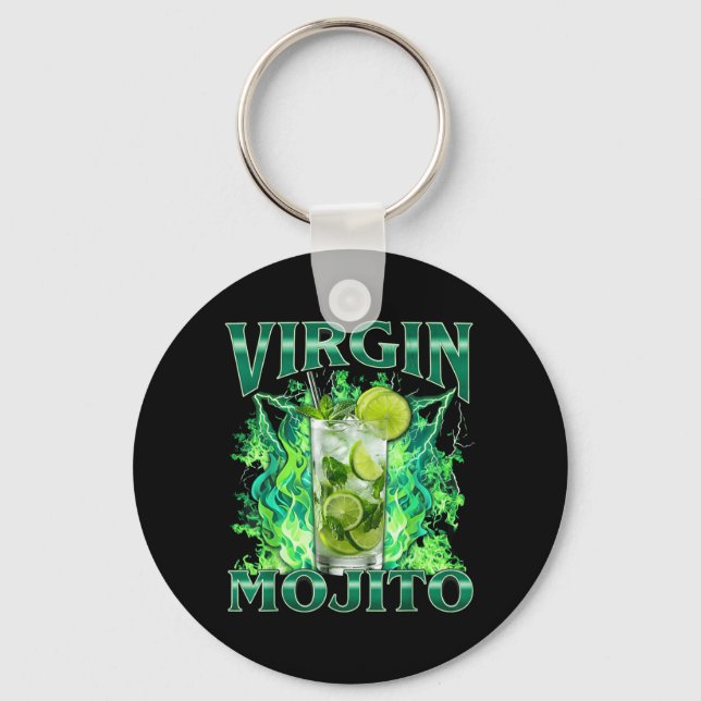 Virgin Mojito Summer Drinks Keychain (Front)