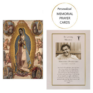 Virgin of Guadalupe, Anonymous Funeral Prayer Card