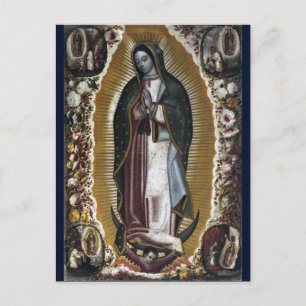 Virgin of Guadalupe Antique Painting Postcard