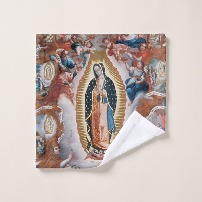 “Virgin of Guadalupe” art wash cloth (Wash Cloth)