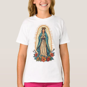Virgin of Guadalupe Girl's Tee Shirt
