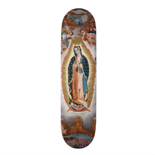 “Virgin of Guadalupe” religious art skateboard