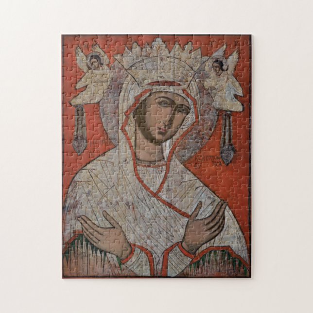 Virgin of Scopoitis Orthodox Christian Icon Jigsaw Puzzle (Vertical)