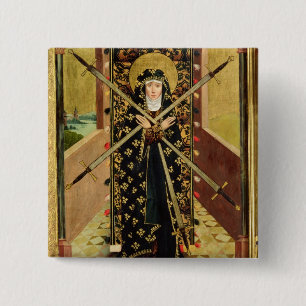 Virgin of Seven Sorrows from the Dome Altar, 1499 2 Inch Square Button