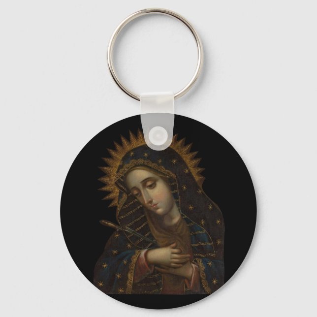 Virgin of Sorrows  Keychain (Front)