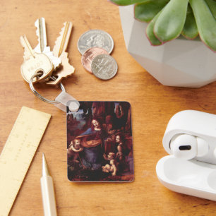 Virgin of the Rocks by Leonardo da Vinci Keychain