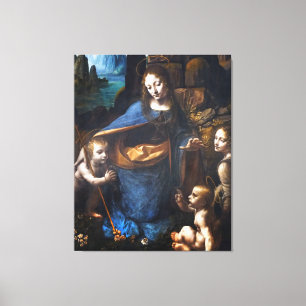 Virgin Of The Rocks  Canvas Print